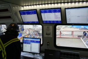 BJ's command centre - fed data via satellite to HQ in Singapore, where proceedings were also monitored by BJ experts in real time.