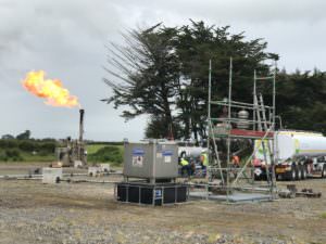 The Cardiff-3 well testing gas and condensates from the Kapuni Formation. 