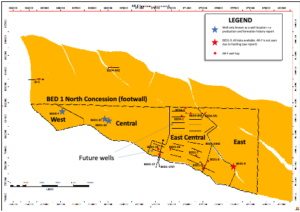 TAG DEVELOPMENT AREAS IN BED-1 NORTH CONCESSION